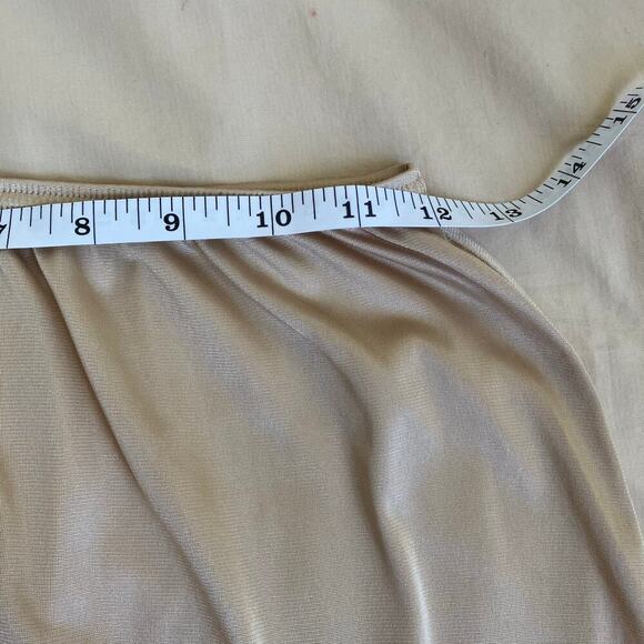 Under Moments Midi Length Skirt Slip Layered Novelty Print Eyelet Hem Boho Retro - Picture 10 of 15